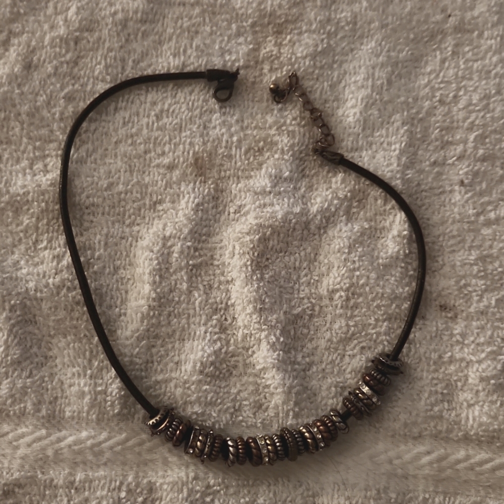 Leather rope necklace